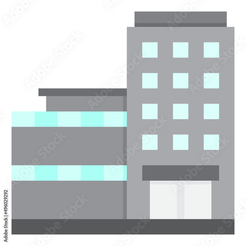 architecture flat style icon