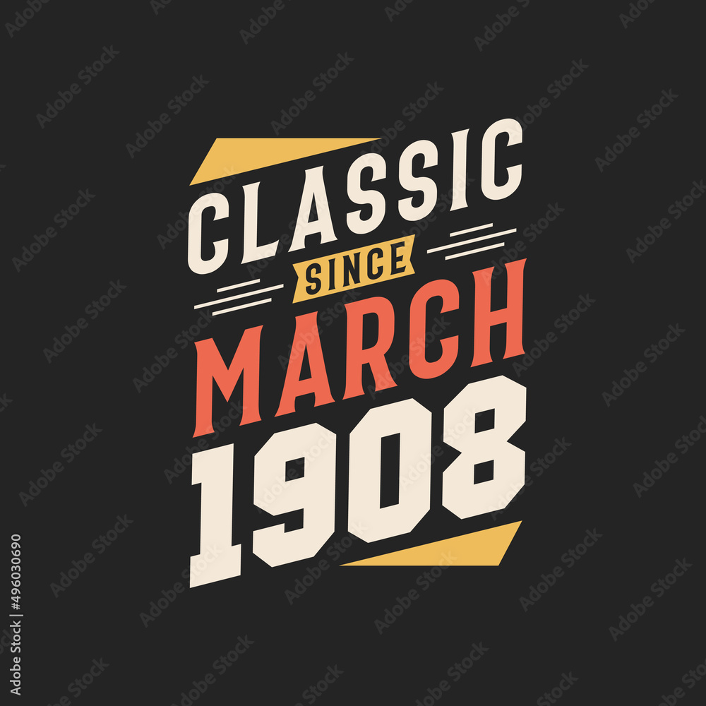 Fototapeta premium Classic Since February 1917. Born in February 1917 Retro Vintage Birthday