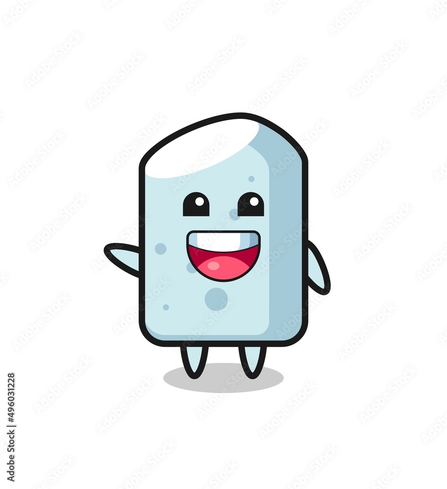 happy chalk cute mascot character happy chalk cute mascot character