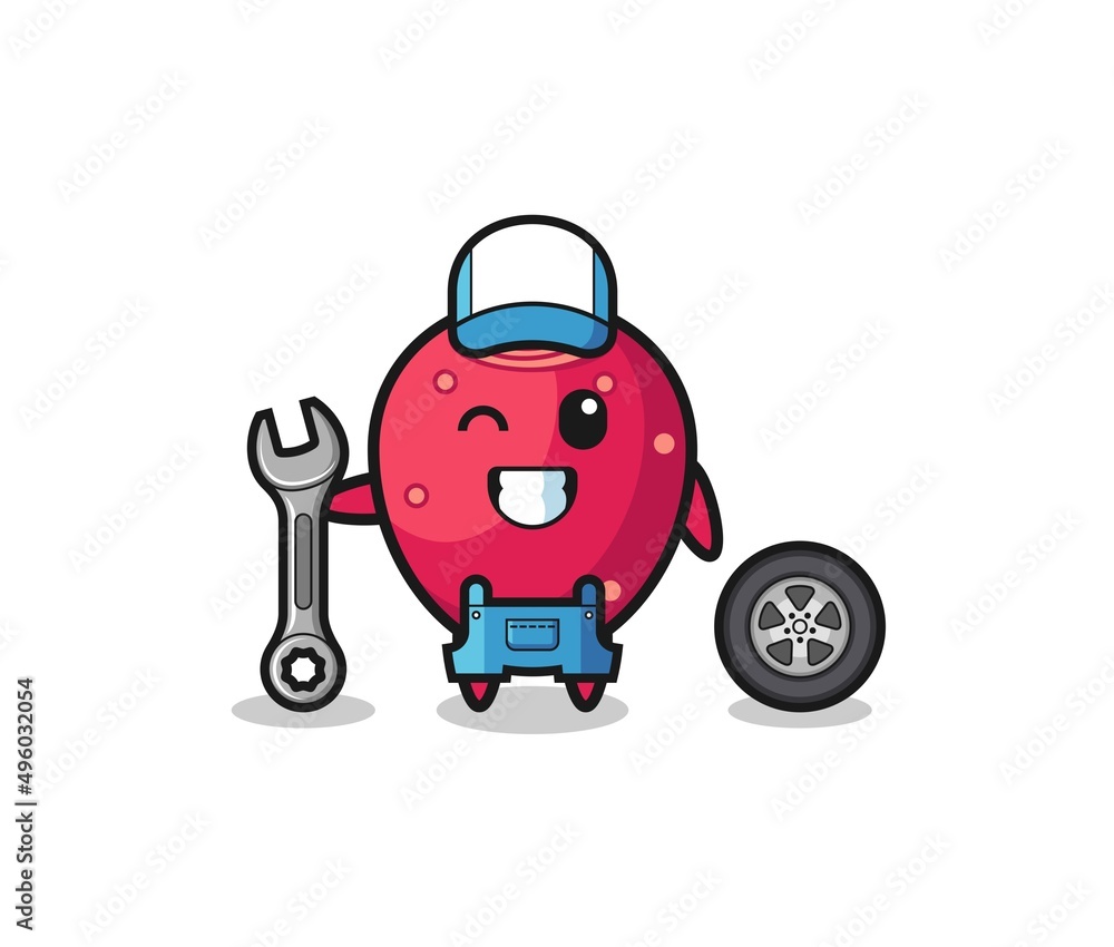 the prickly pear character as a mechanic mascot the prickly pear character as a mechanic mascot