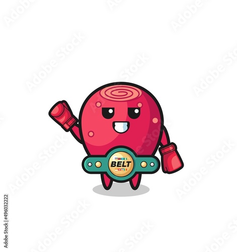 prickly pear boxer mascot character