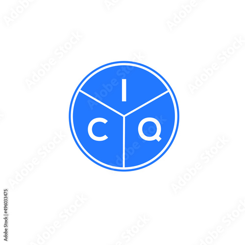 ICQ letter logo design on black background. ICQ creative  initials letter logo concept. ICQ letter design.
