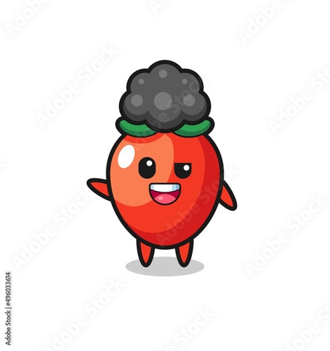 Wallpaper Mural chili pepper character as the afro boy Torontodigital.ca