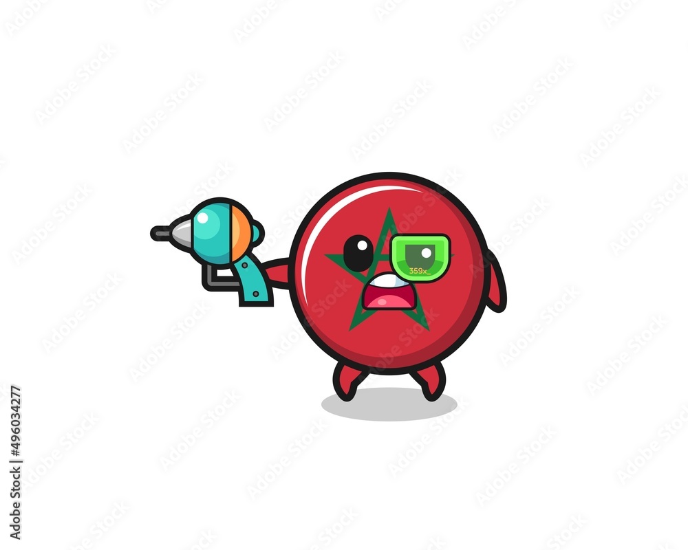 cute morocco flag holding a future gun cute morocco flag holding a future gun