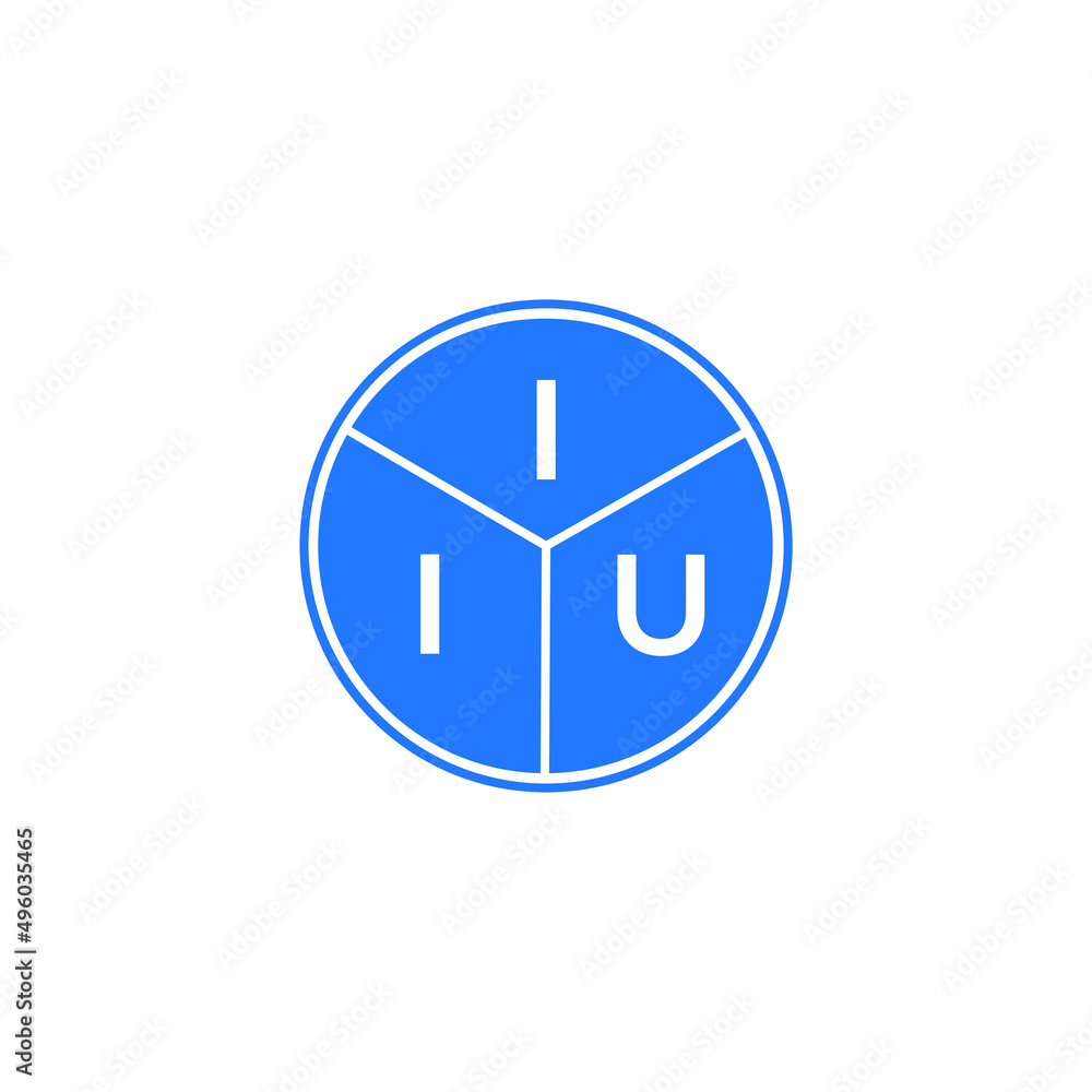 IIU letter logo design on black background. IIU creative initials letter logo concept. IIU letter design. IIU letter logo design on black background. IIU creative initials letter logo concept. IIU letter design.