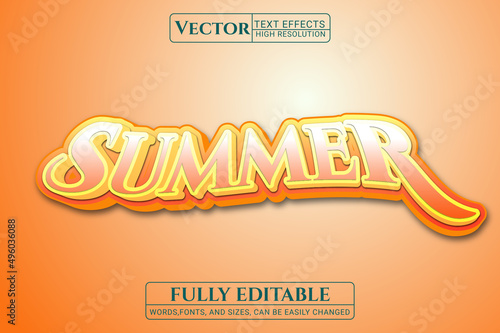 Summer Text Effects illustration,summer text generator, text summarization