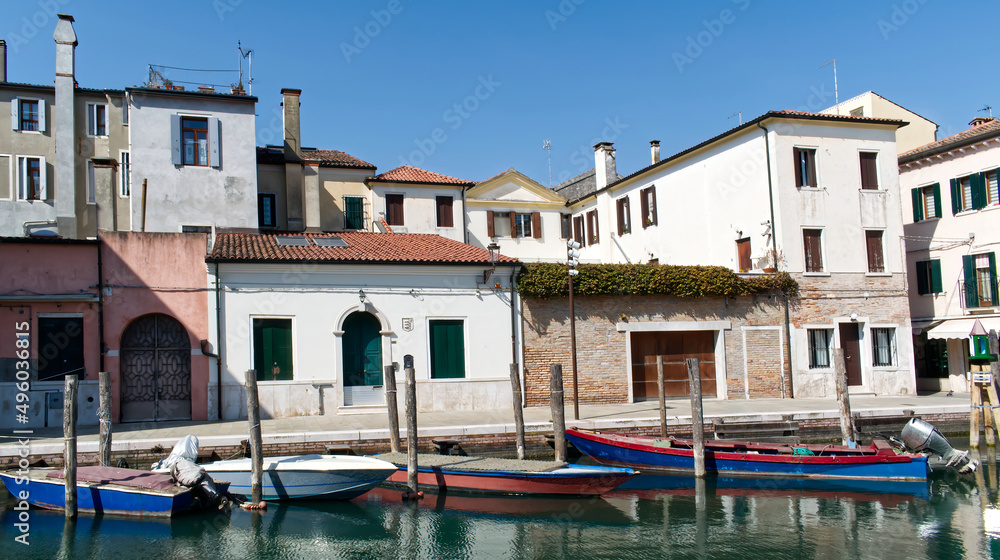Old palace of old town of Chioggia. Also known as the little Venice of Italy.