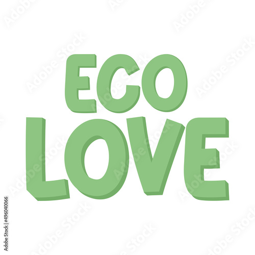 illustration of eco love