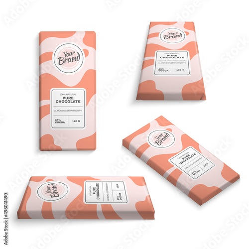 Realistic Chocolate Bar Set