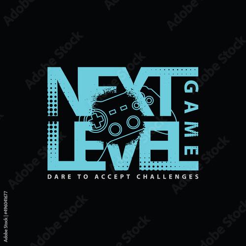 Game typography vector illustrationt shirt design   photo