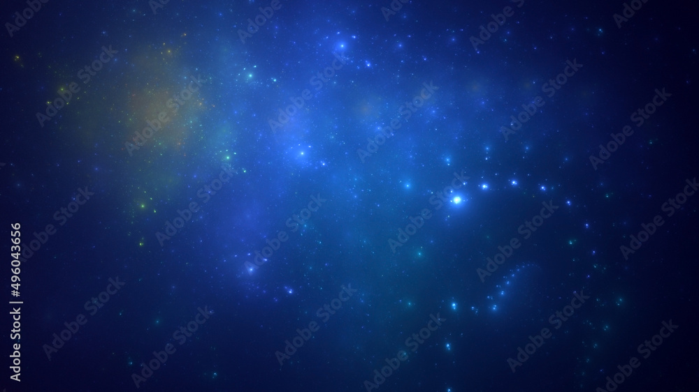 Fototapeta premium 3D rendering abstract multicolor fractal light background