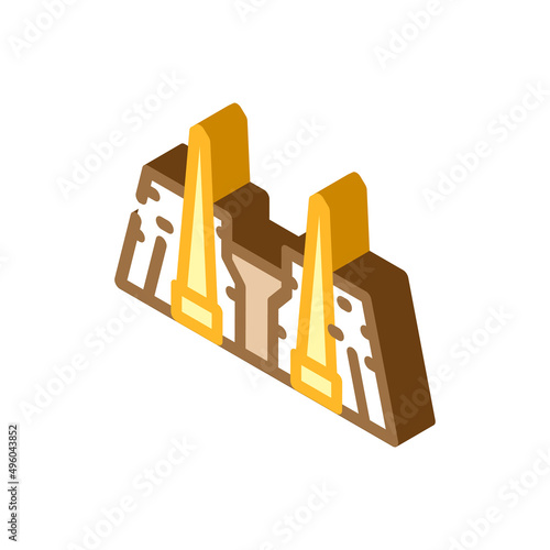 luxor egypt city isometric icon vector. luxor egypt city sign. isolated symbol illustration