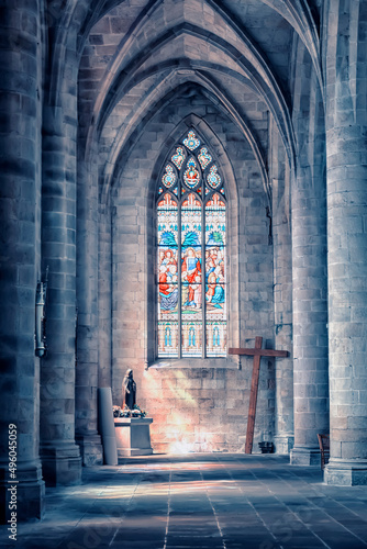 Inside the Saint-Malo Church in Dinan