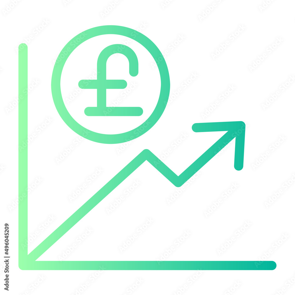 inflation gradient icon inflation gradient icon