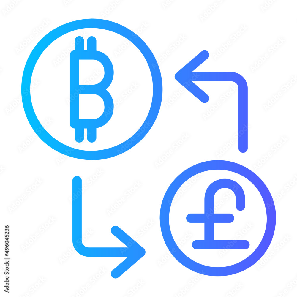 money exchange gradient icon money exchange gradient icon