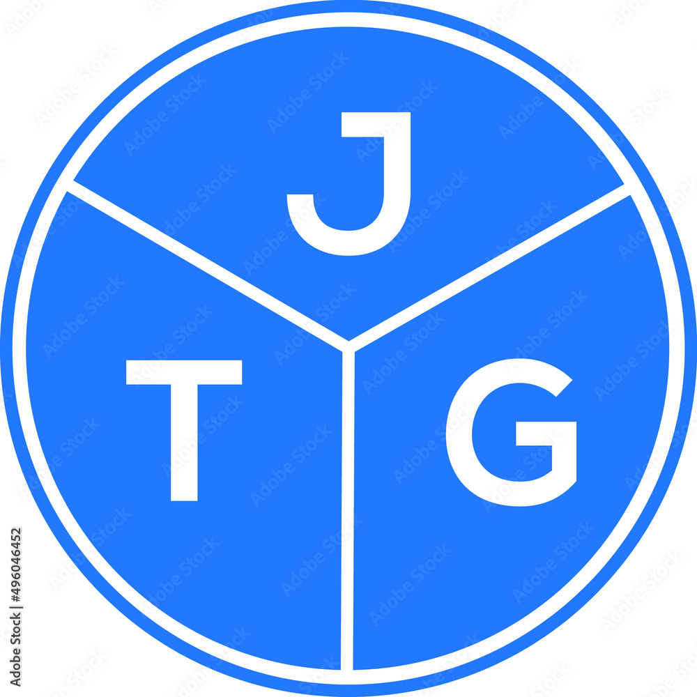 JTG letter logo design on White background. JTG creative Circle letter logo concept. JTG letter design. JTG letter logo design on White background. JTG creative Circle letter logo concept. JTG letter design.