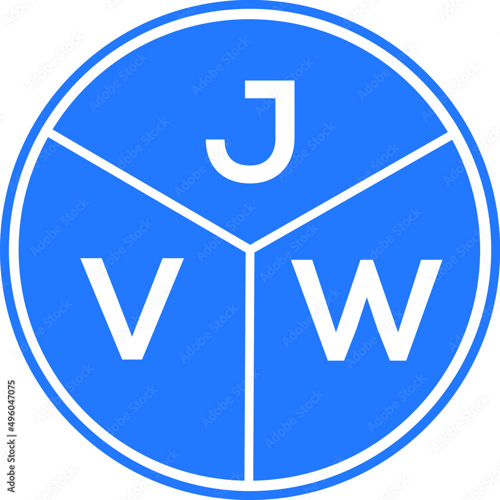 JVW letter logo design on white background. JVW creative circle letter logo concept. JVW letter design. JVW letter logo design on white background. JVW creative circle letter logo concept. JVW letter design.