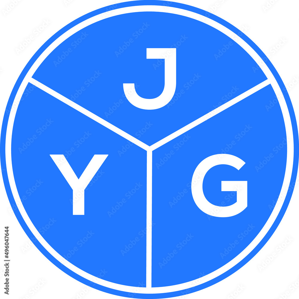 JYG letter logo design on white background. JYG creative circle letter logo concept. JYG letter design. JYG letter logo design on white background. JYG creative circle letter logo concept. JYG letter design.
