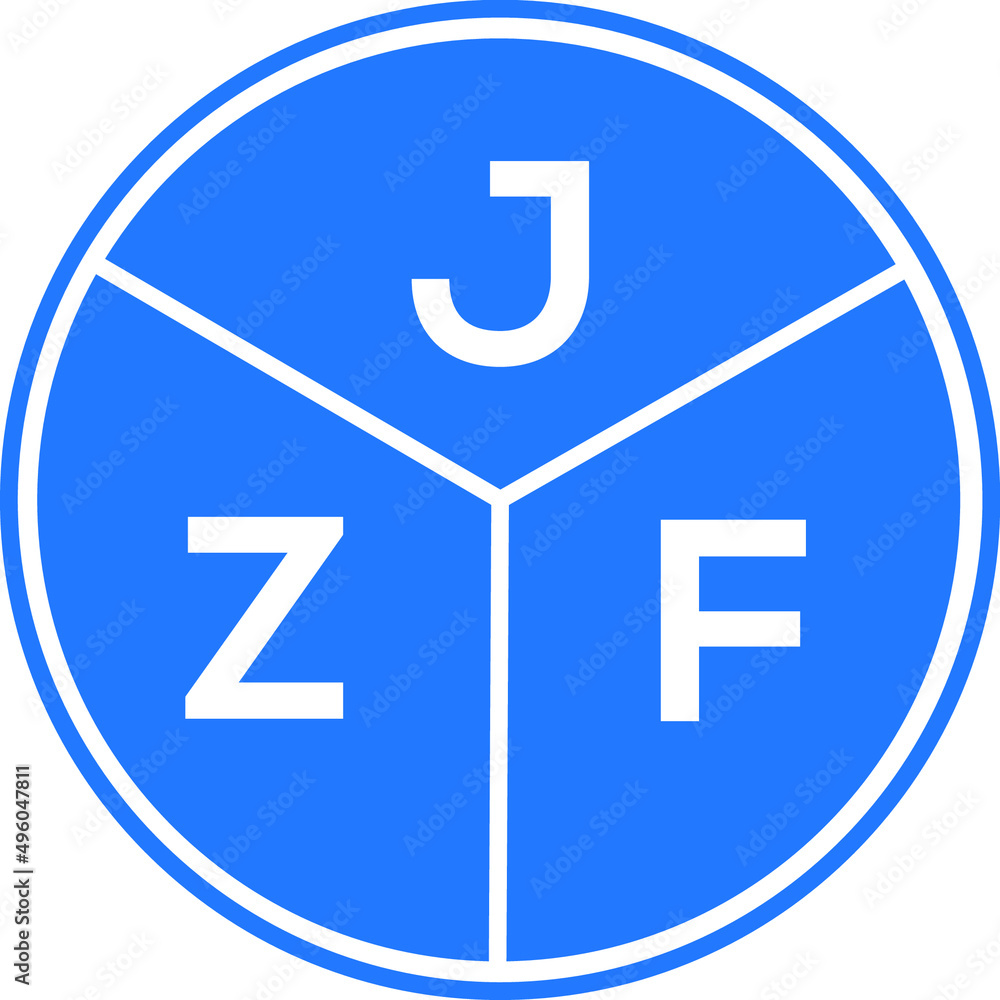 JZF letter logo design on white background. JZF creative circle letter logo concept. JZF letter design. JZF letter logo design on white background. JZF creative circle letter logo concept. JZF letter design.