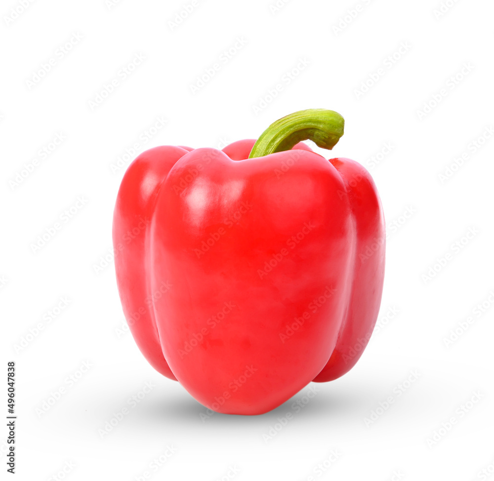 Sweet red pepper on a white background. Sweet red pepper on a white background.
