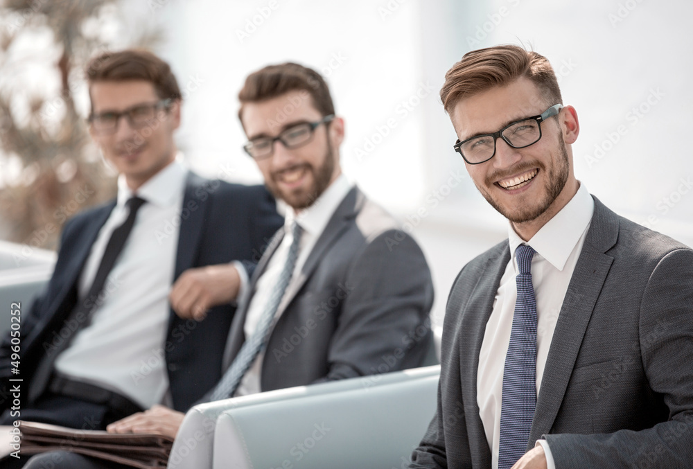 close up.a group of successful business people close up.a group of successful business people