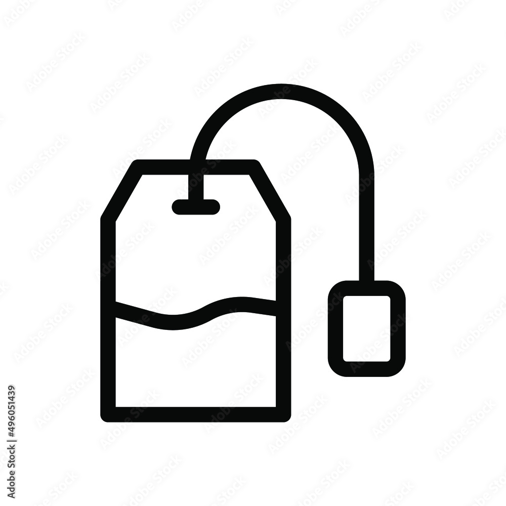 tea bag line icon illustration vector graphic tea bag line icon illustration vector graphic