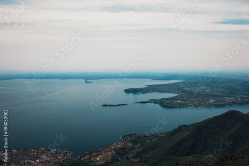 view of the coast of the lake garda