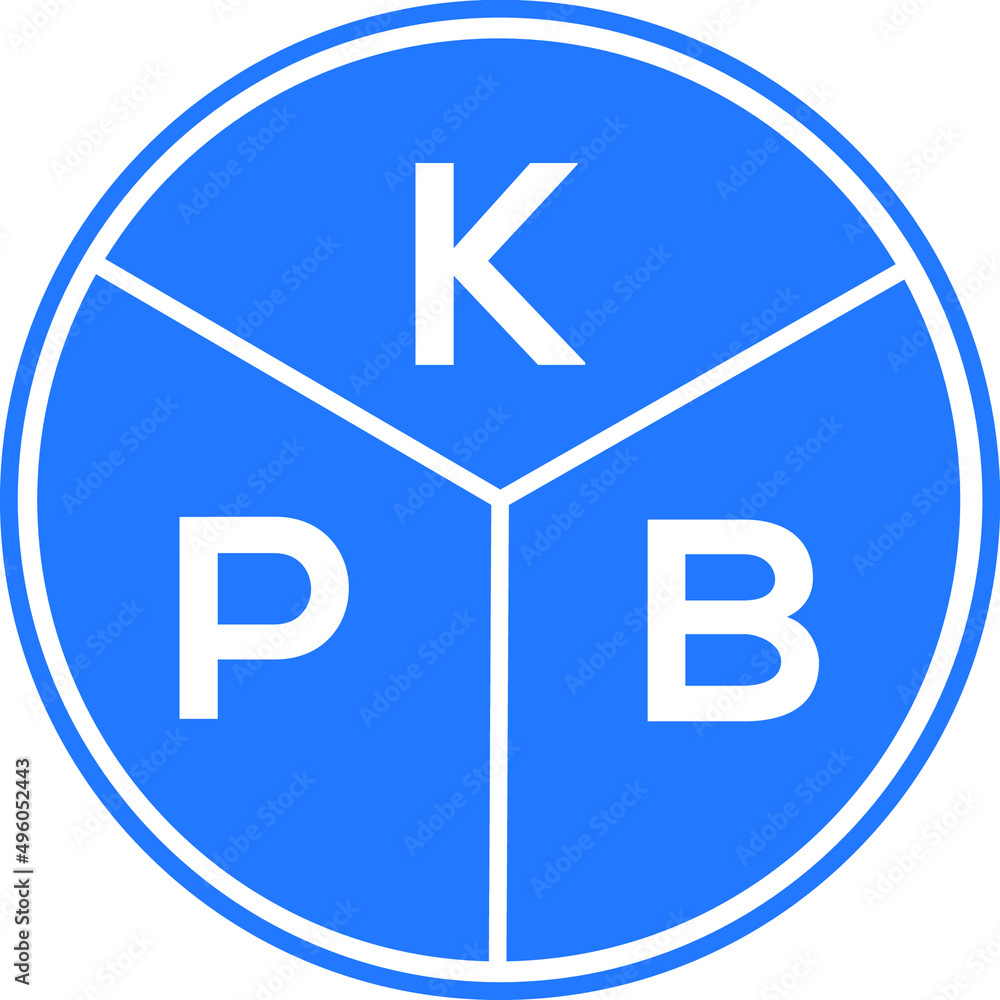 KPB letter logo design on White background. KPB creative Circle letter logo concept. KPB letter design. KPB letter logo design on White background. KPB creative Circle letter logo concept. KPB letter design.