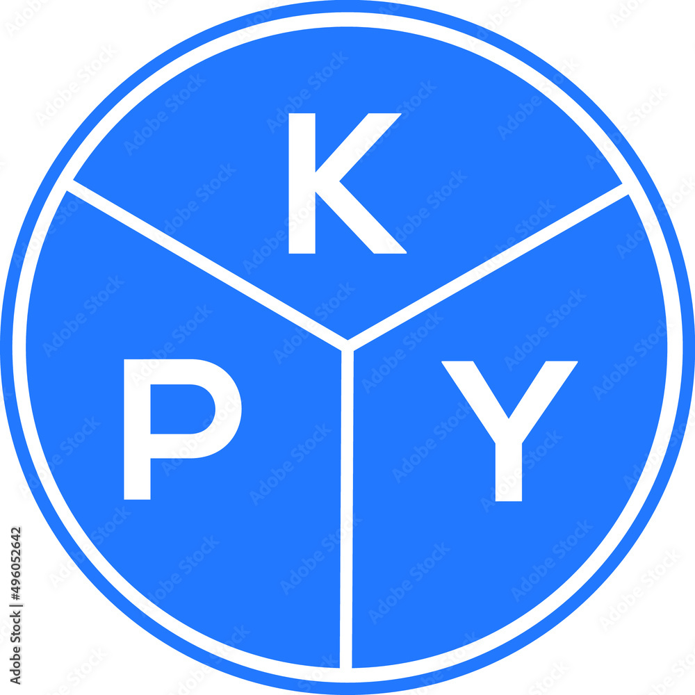 KPY letter logo design on White background. KPY creative Circle letter logo concept. KPY letter design. KPY letter logo design on White background. KPY creative Circle letter logo concept. KPY letter design.