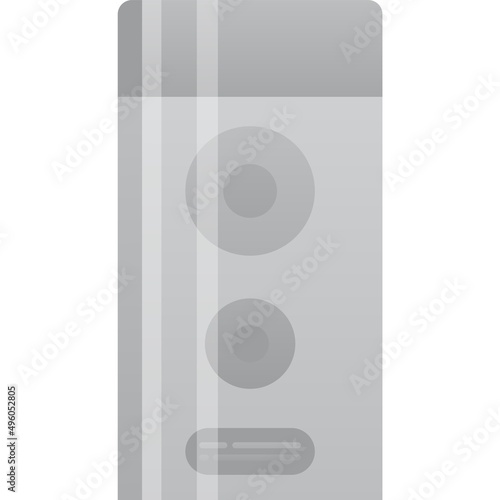 Sound speaker vector icon audio box on white
