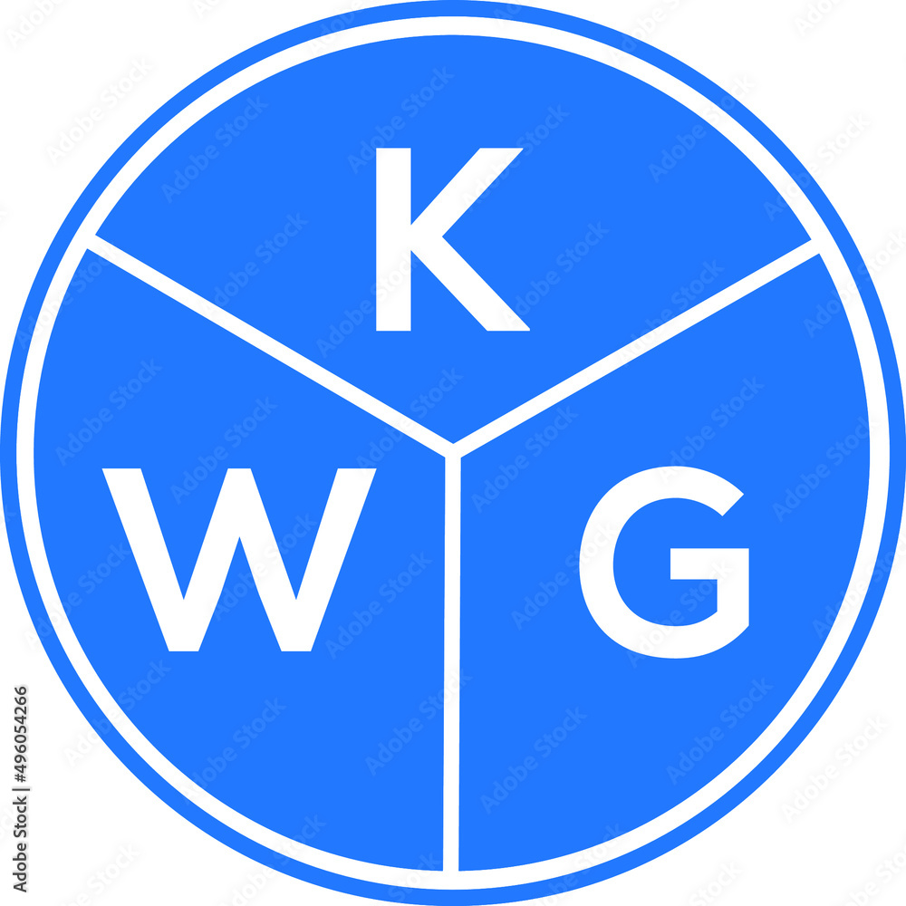 KWG letter logo design on White background. KWG creative Circle letter logo concept. KWG letter design.
KWG letter logo design on White background. KWG creative Circle letter logo concept. KWG letter design.