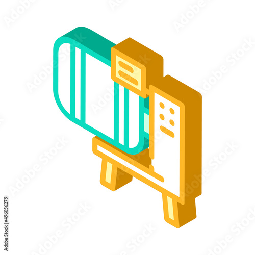 massagers equipment isometric icon vector. massagers equipment sign. isolated symbol illustration