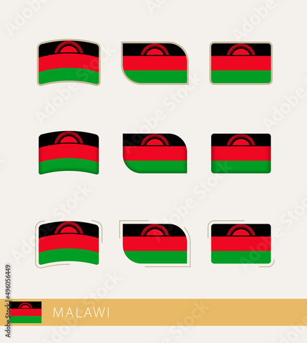 Free Download Vector flags of Malawi, collection of Malawi flags. - GFXLoad