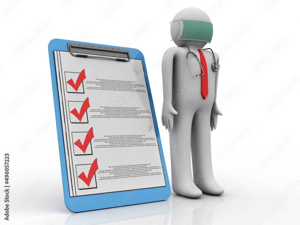 3d illustration doctor with medical document
3d illustration doctor with medical document