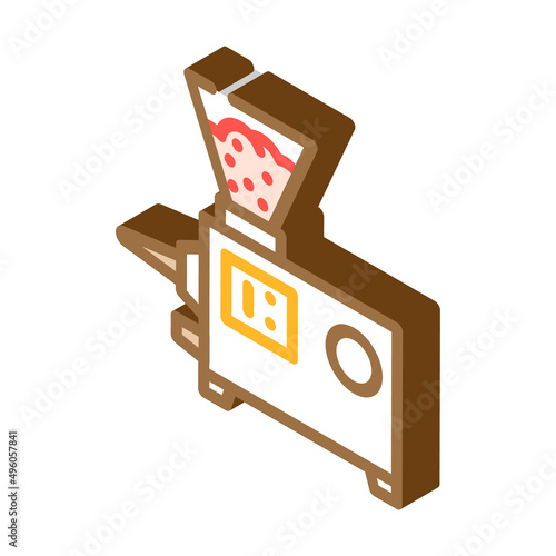 vacuum syringe isometric icon vector. vacuum syringe sign. isolated symbol illustration