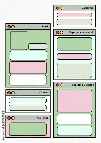 Curriculum original/alternativo para trabajo ventanas iOS