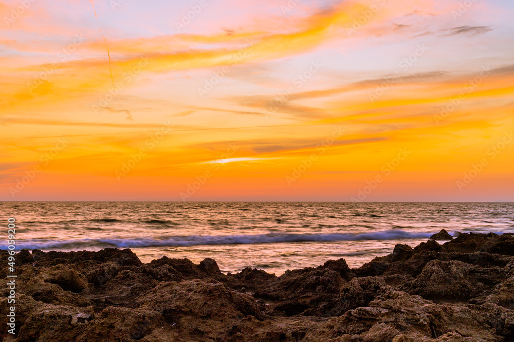 Obraz premium Sunset at the sea