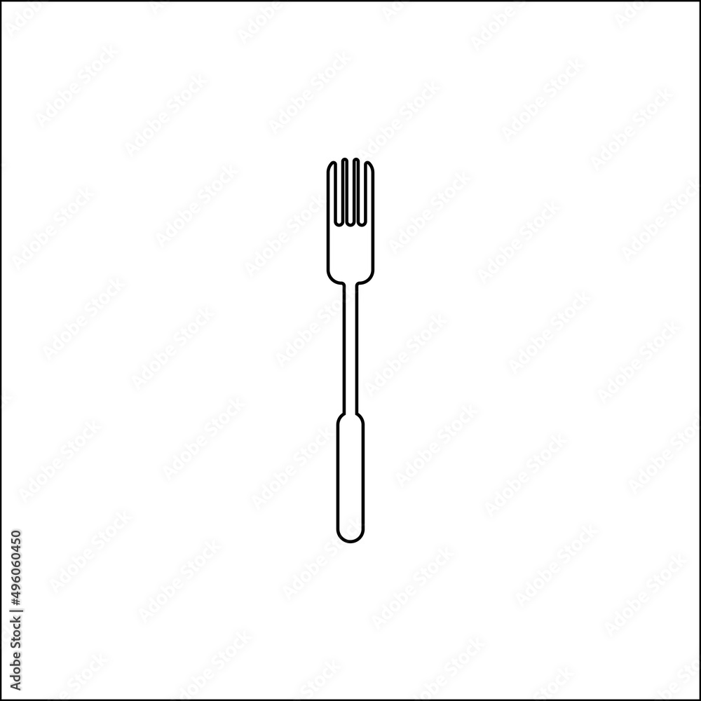 spoon and fork icon vector illustration image spoon and fork icon vector illustration image
