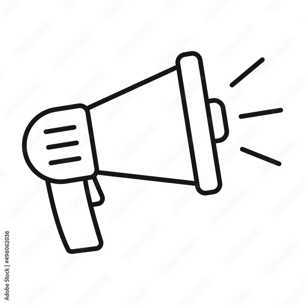 Megaphone icon, loud speaker icon Megaphone icon, loud speaker icon