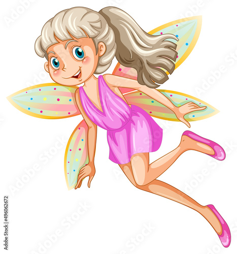 Beauty fairy on a white background