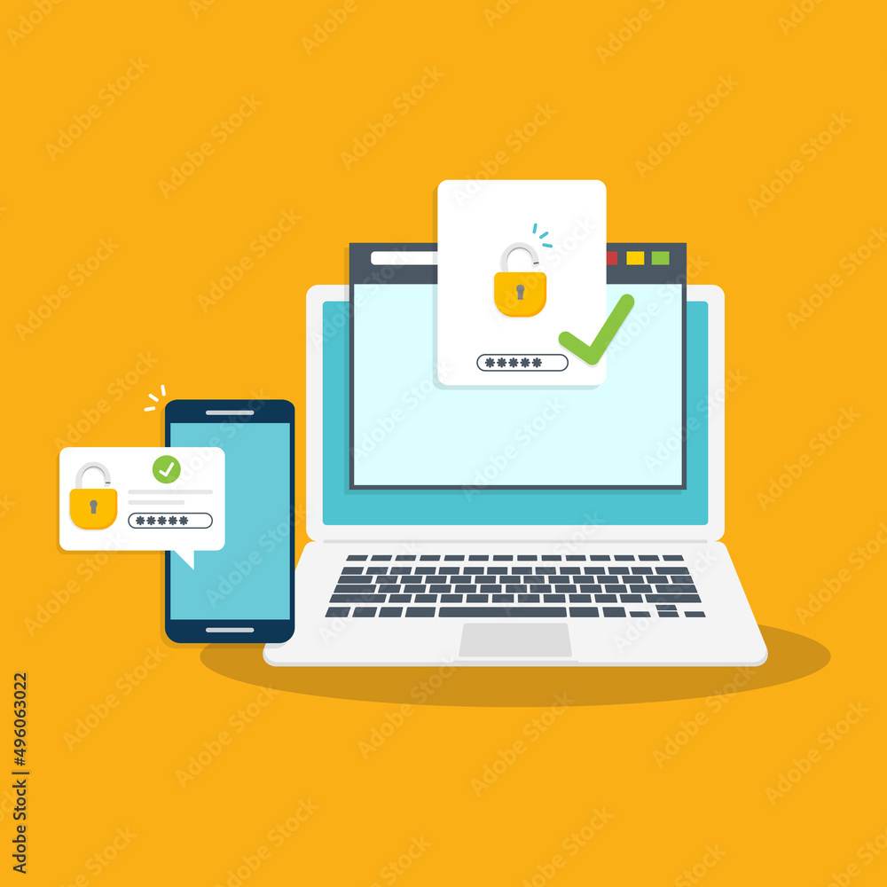 Two Factor Authentication , Multi-Factor Authentication Security Concept