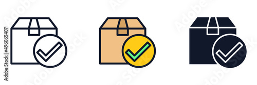 Box icon symbol template for graphic and web design collection logo vector illustration