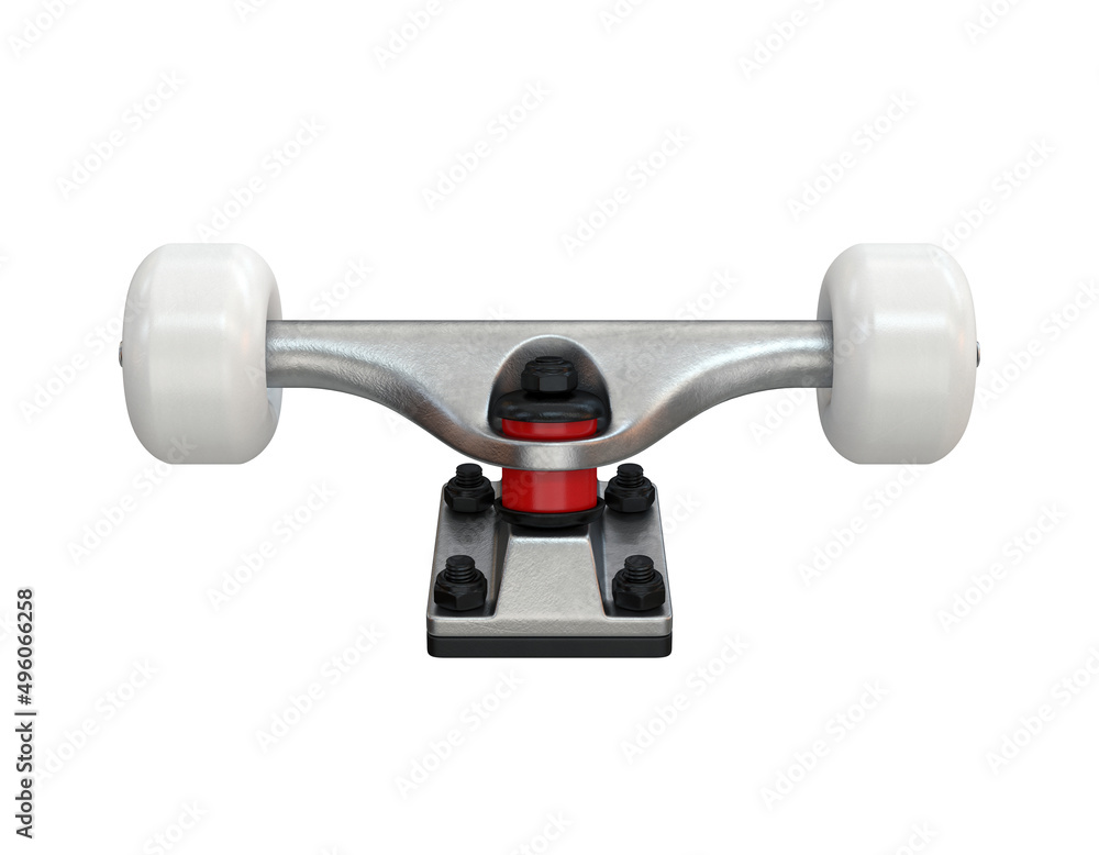 Skateboard close-up parts, 3d render Skateboard close-up parts, 3d render