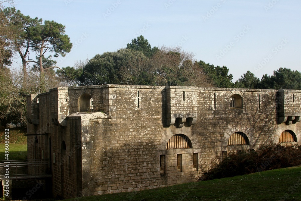 le fort Sainte Marine à la pointe de Combrit en Bretagne
