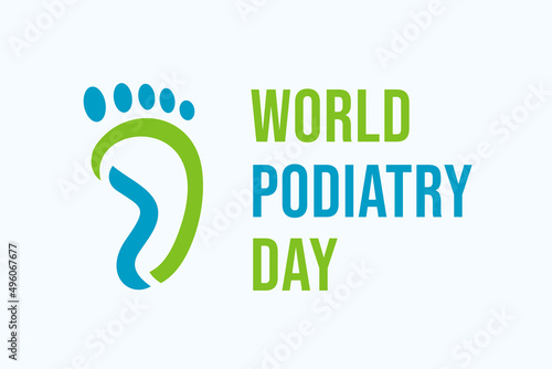 International podiatry day, flat style vector illustration design