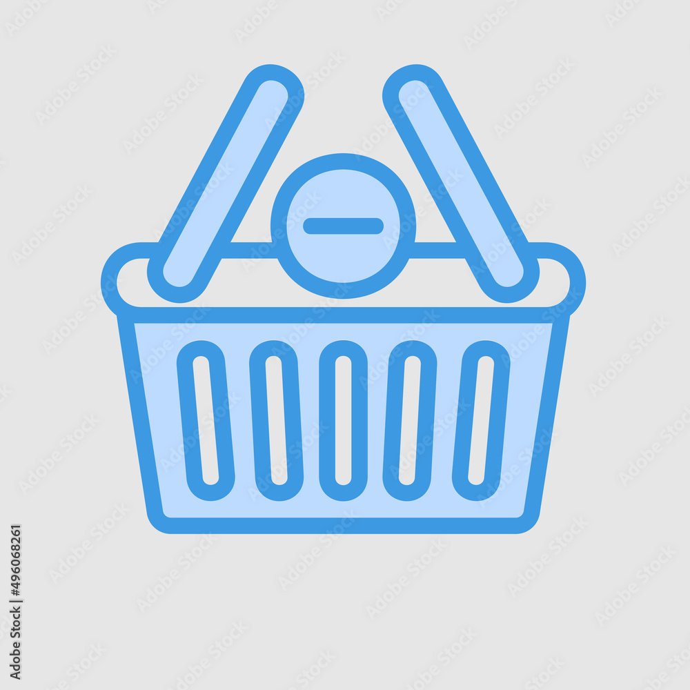 Remove cart icon in blue style about black friday, use for website mobile app presentation Remove cart icon in blue style about black friday, use for website mobile app presentation