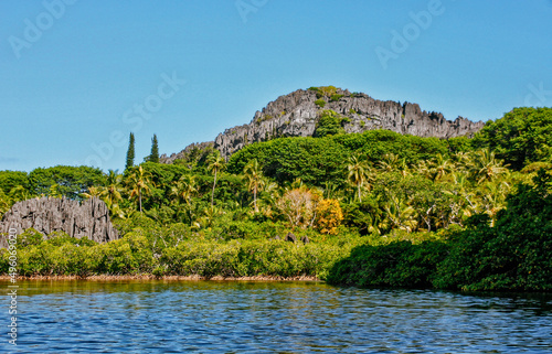 The virgin nature of New Caledonia with its beautiful landscapes photo