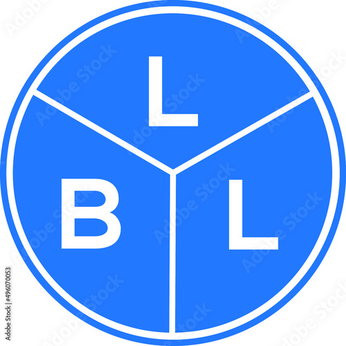 LBL letter logo design on white background. LBL  creative circle letter logo concept. LBL letter design.
 photo