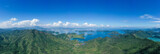 Aerial Panorama landscape of Yan Chau Tong Marine Park, Hong Kong