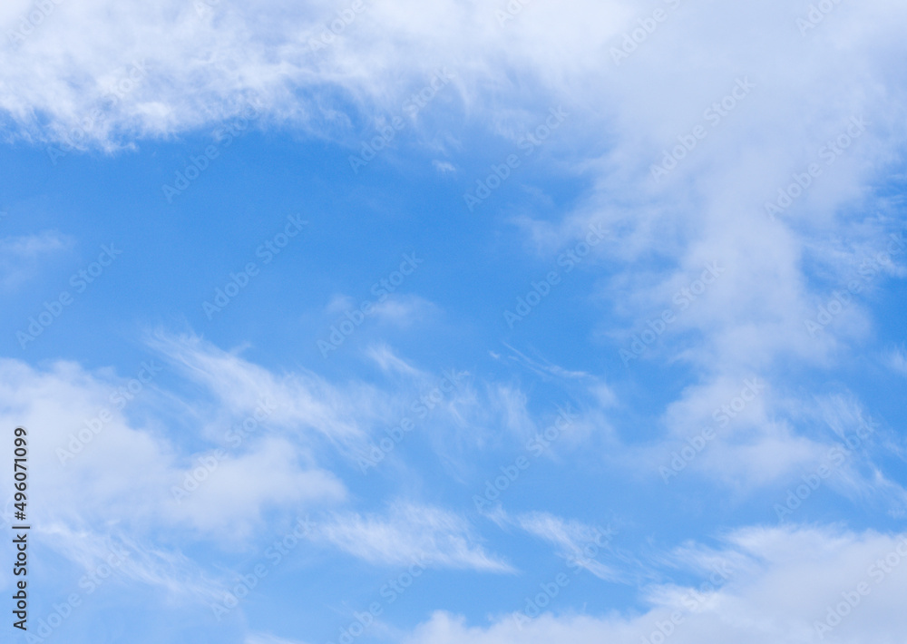 Fototapeta premium White clouds in blue sky